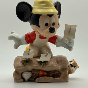 Disney Mickey Mouse Gardening Ceramic Figurine by Goebel W. Germany